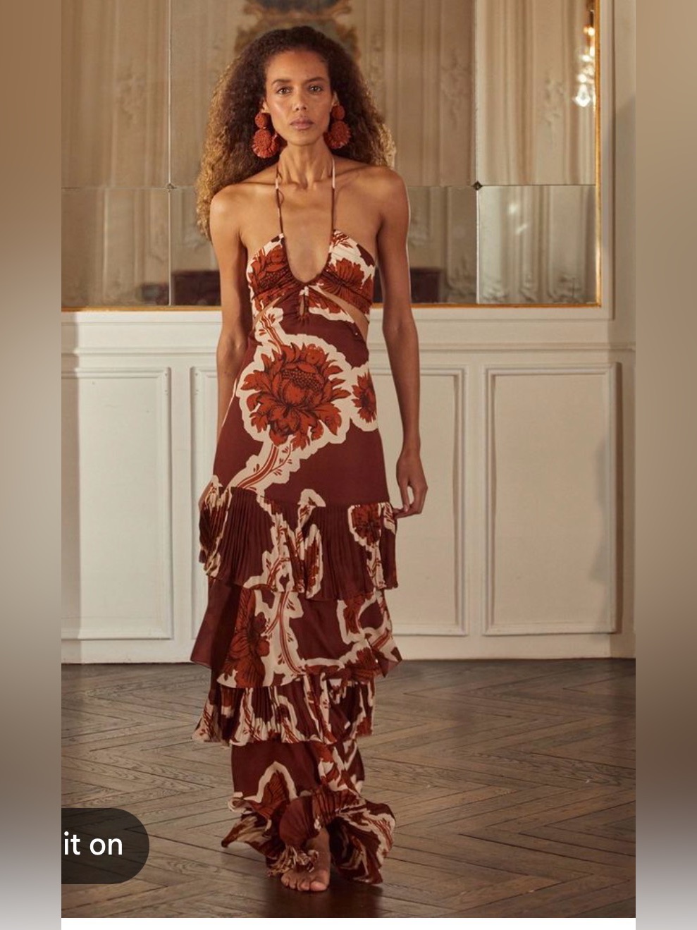 Johanna Ortiz Amorous Encounter Maxi Dress Size 4
